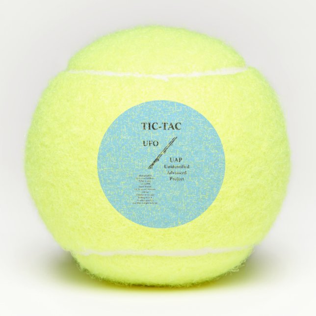 BALLES DE TENNIS OVNI (Devant)