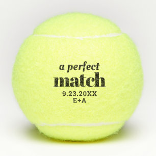 Balles De Tennis Parfait Match Personnalisé Mariage Tennis Balls
