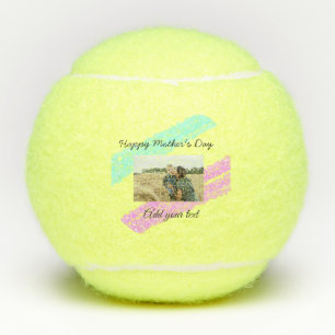 Balles De Tennis Parties scintillant simple rose bleu jour mère aj
