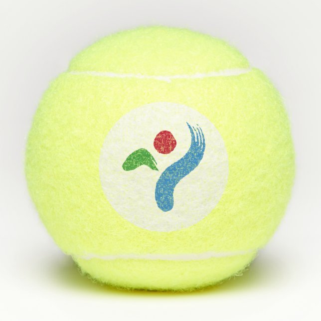 Balles De Tennis Patriotic Tennis Ball with Flag of Seoul (Devant)