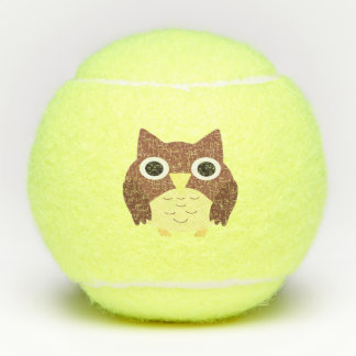 Balles De Tennis peinture de hibou