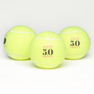 Balles De Tennis Personnalisé 50 et Fabuleux anniversaire