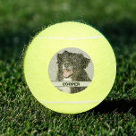 Balles De Tennis Personnalisé Joueur de tennis Photo Chien de compa<br><div class="desc">Un cadeau de nouveauté amusant pour votre as de tennis préféré. Les joueurs simples ou doubles vont adorer ce ballon photo de tennis. Parfait pour sortir sur la cour ou comme affichage dans votre bureau. Ajoutez votre photo préférée de votre famille, animal de compagnie, entreprise ou personne. Personnalisé avec votre...</div>