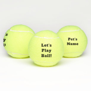 Balles De Tennis Personnalisé jouons la boule ! Jouet de chien de
