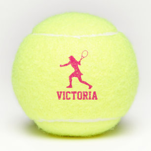 Balles de tennis personnalisées avec silhouette fé