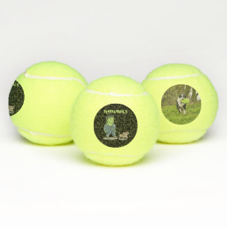 Balles De Tennis Personnaliser Halloween Frankenwalk Drôle Chien