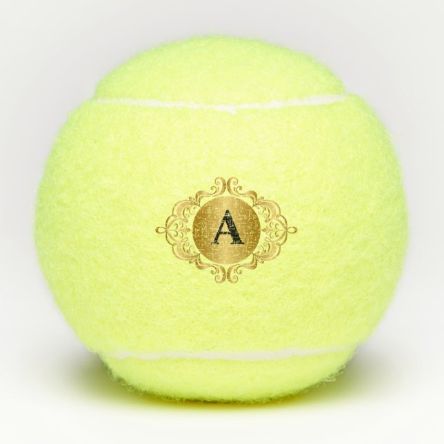 Balles De Tennis Personnaliser le bal de tennis initial - Version 1 (Devant)