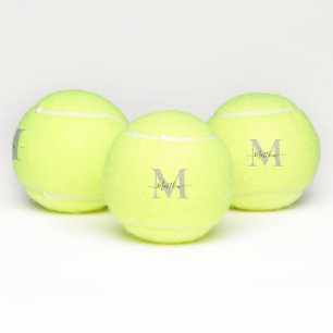Balles De Tennis Personnaliser le nom initial du monogramme