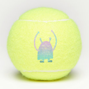 Balles De Tennis Petit Monstre Bleu