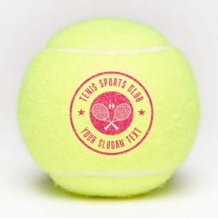 Balles De Tennis Pink White Tennis Thennis Club Nom
