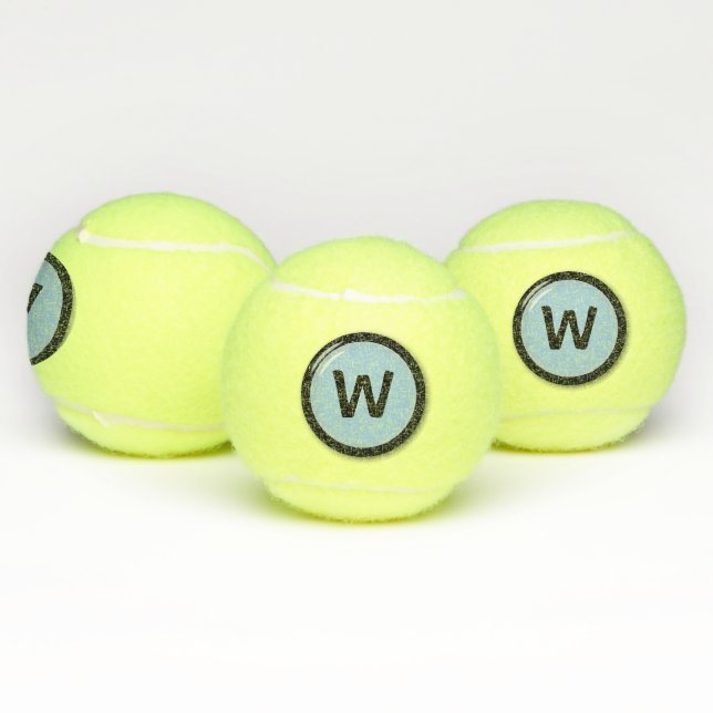 Balles De Tennis Plaque ronde monogramme (Multiple)