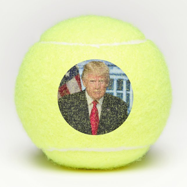 Balles De Tennis Portrait officiel de Donald Trump (Devant)