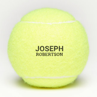 Balles De Tennis Premier nom Monogramme moderne Personnalisé