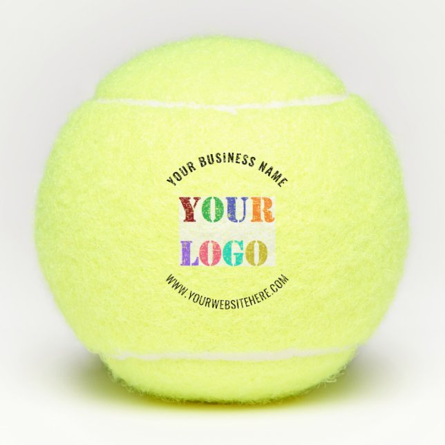 Balles de tennis promotionnelles avec texte de log (Devant)