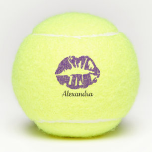 Balles De Tennis Purple Parties scintillant Lipstick Sensuel Baiser