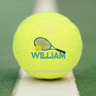 Balles De Tennis Racquet de tennis et bleu boule cygne graphique pe