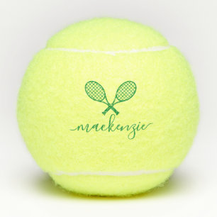 Balles De Tennis Raquettes de tennis vert avec nom Personnalisé