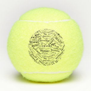 Balles De Tennis Remerciements! - Multi Language - International Wo
