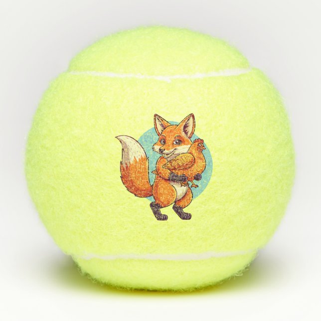 Balles De Tennis Renard roux (Devant)