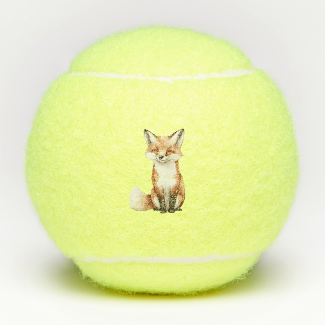 Balles De Tennis Renard Souriant (Devant)