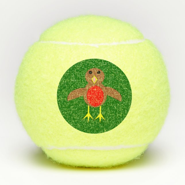 Balles De Tennis Robin de Noël (Devant)
