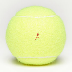 Balles De Tennis Rose Madder, Rouge lave, design floral