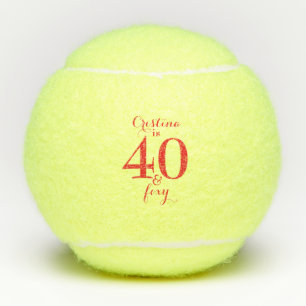 Balles De Tennis Rouge personnalisé 40 & Foxy