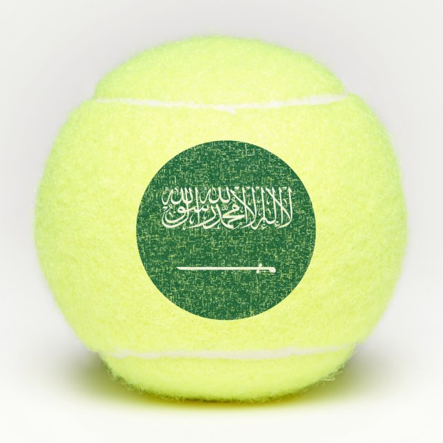 Balles De Tennis Saudi Arabia Flag (Devant)