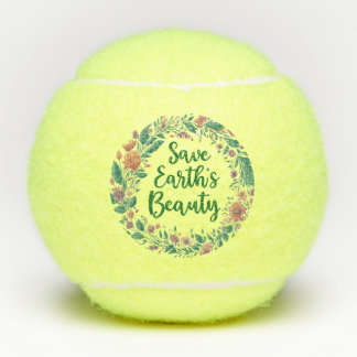 Balles De Tennis Sauvez la beauté de la Terre