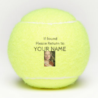 Balles De Tennis Si veuillez trouver retour à VOTRE NOM