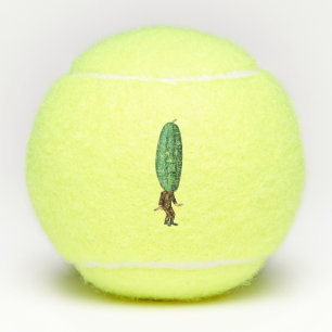Balles De Tennis Silly Man Big Green Pickle Head en Brown