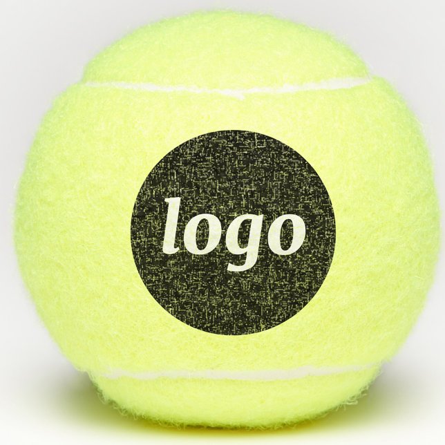 Balles De Tennis Simple branding promotionnel de logo (Simple logo promotional business branding tennis balls)
