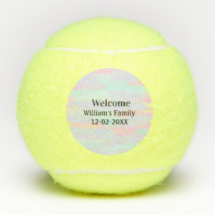 Balles De Tennis simple logo monogramme minimal accueil personnalis