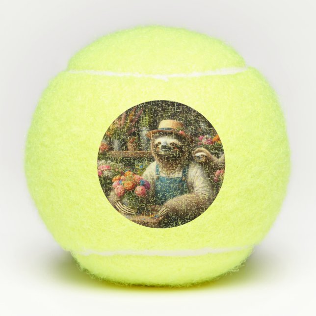 Balles De Tennis Sloth Florist (Devant)