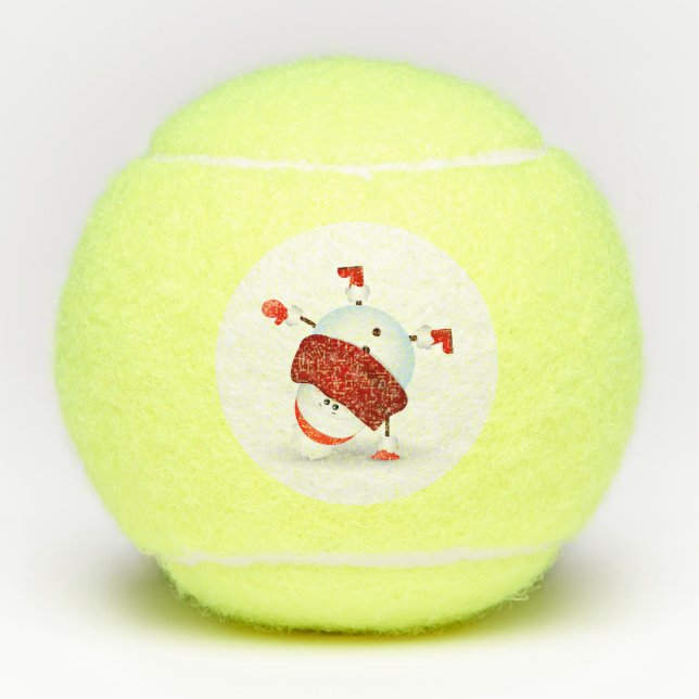 Balles De Tennis Snowman (Devant)