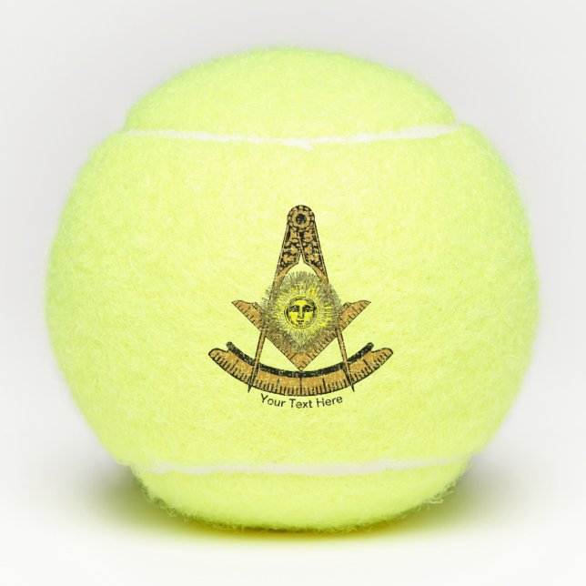 Balles De Tennis Soleil masonique (Devant)