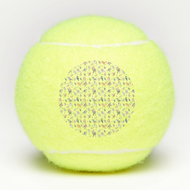 Balles De Tennis Spring Birds Pattern (Devant)