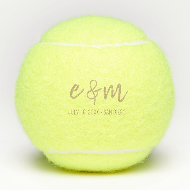 Balles De Tennis Sunset Beach Wedding Favor | Oceanside Wedding  (Devant)