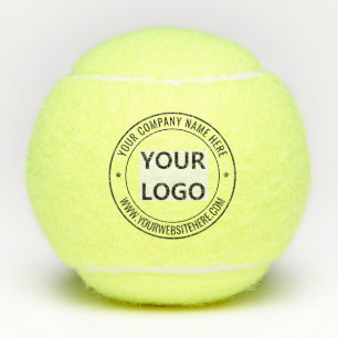 Balles De Tennis Tampon personnalisé avec nom d'entreprise et logo