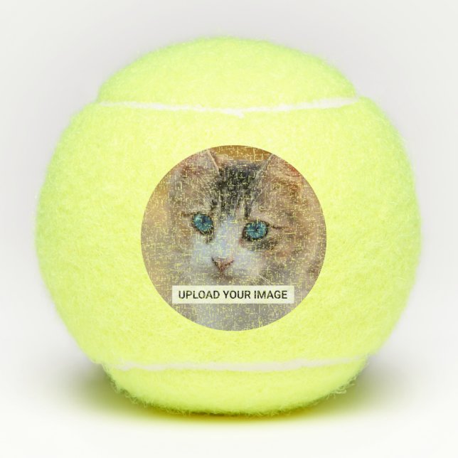Balles De Tennis Téléchargez votre photo Cute Cat (Devant)