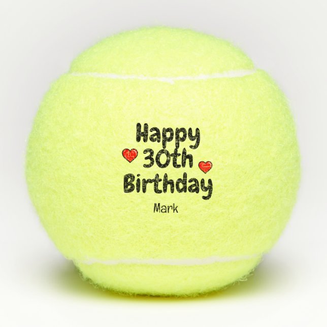 Balles De Tennis Tennis 30e anniversaire (Devant)