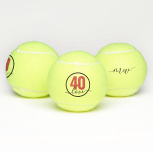 Balles De Tennis Tennis 40e Anniversaire 40 Love Monogram Tennis Ba