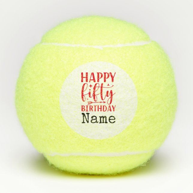Balles De Tennis Tennis 50e anniversaire Tennis Balls (Devant)