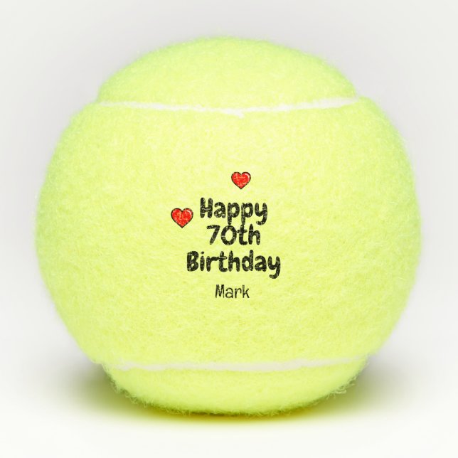 Balles De Tennis Tennis 70e anniversaire (Devant)