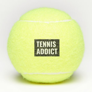 Balles De Tennis Tennis Addict Typographie Drôle Citation Sport Sty