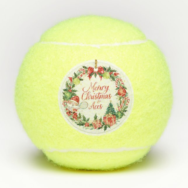 Balles De Tennis Tennis Christmas with tennis ball  (Devant)