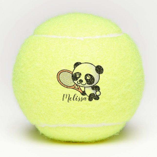 Balles De Tennis Tennis de panda (Devant)