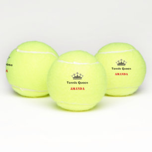 Balles De Tennis Tennis queen moderne personnalisation texte avec c