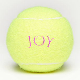 Balles De Tennis Text Joy Tennis Balls - Personnalisable