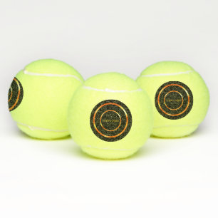 Balles De Tennis Texte ici Texte imprimé Double Cercle Équipement d